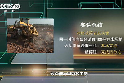 彩运网SD90大马力推土机再次强势登陆中央电视台科教频路